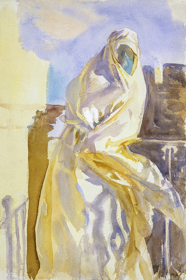 Arab Woman  By John Singer Sargent. Original From The Met Museum Painting
