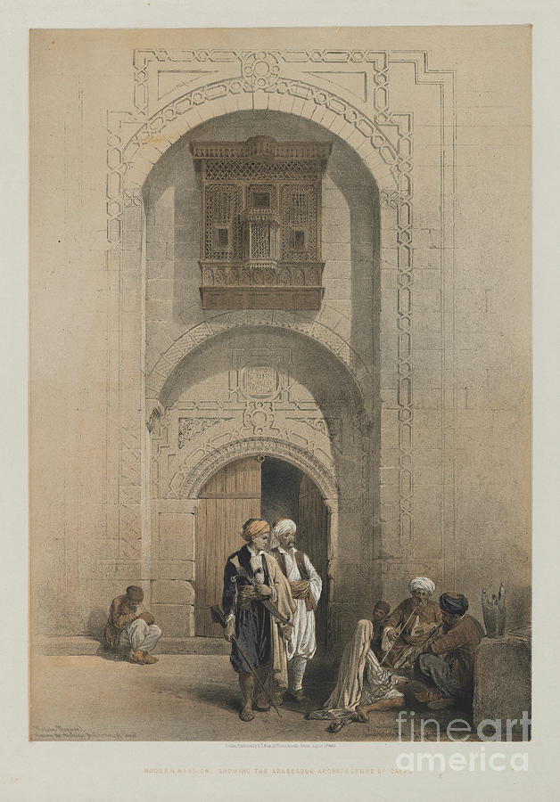 Arabesque Architecture Of Cairo 1849 R1 Drawing