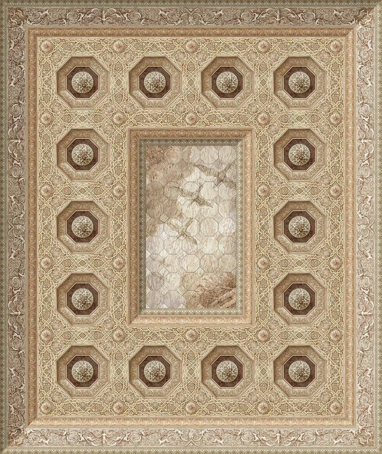 Arabesque Ceiling Painting by Kurt Wenner
