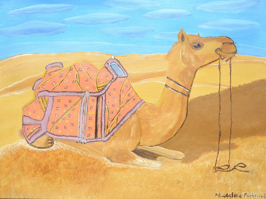 Arabian Camel  Painting by Magdalena Frohnsdorff