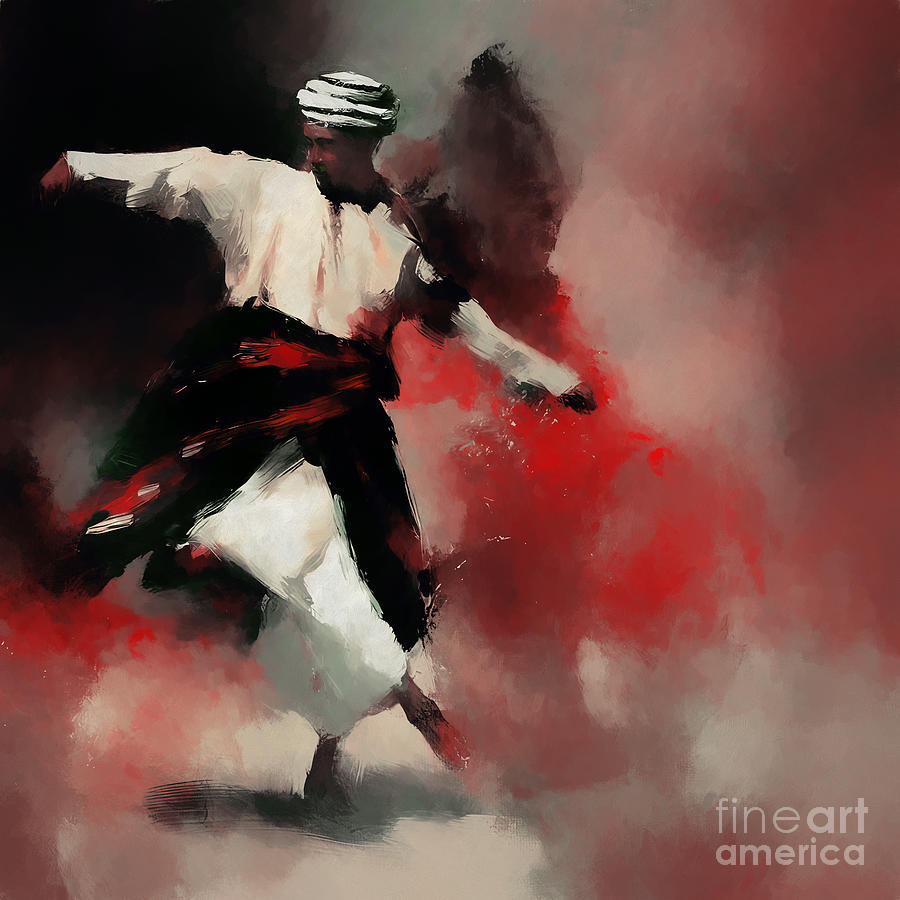 Arabian Folk Dance 87u Painting by Gull G