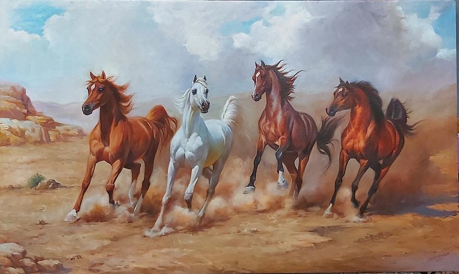 Arabian Horses by Majid Hashem