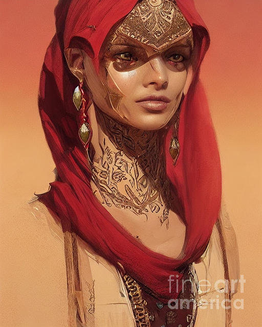 Arabian Princess Digital Art by Constantina Seracin - Fine Art America