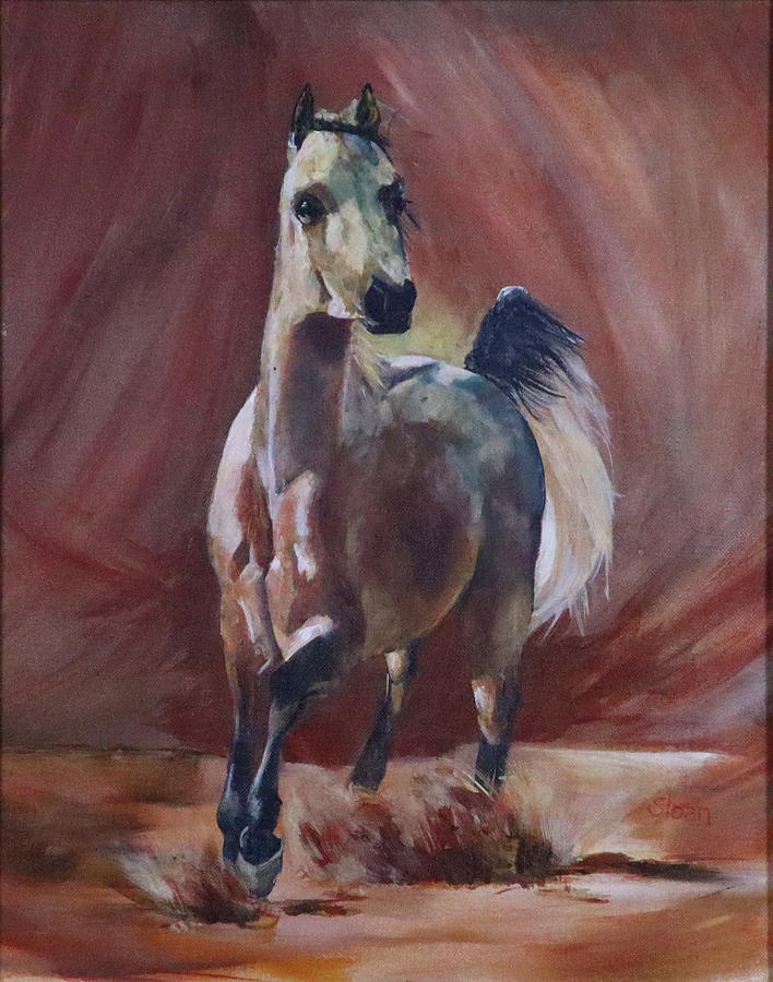 Arabian Stallion Painting by Clark Davidson - Pixels