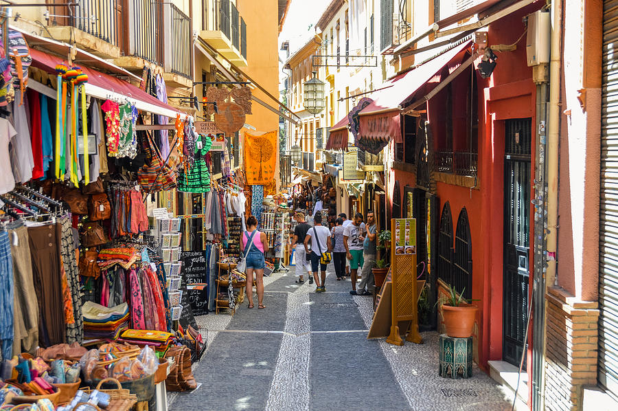 Arabic street market in Granada, Spain Photograph by Starcevic