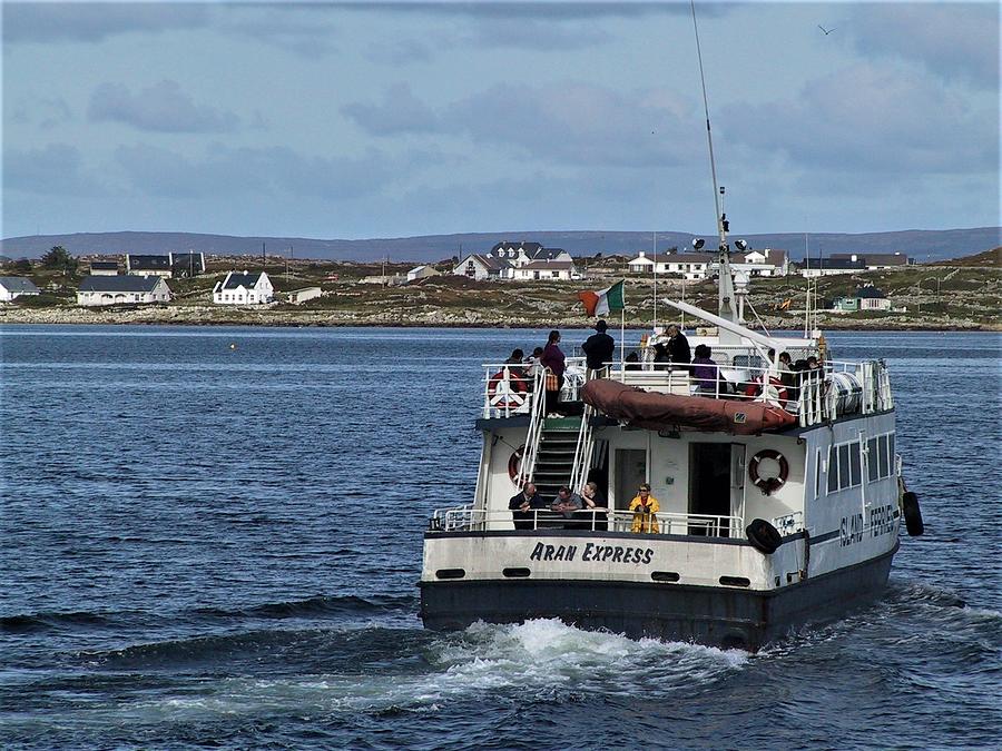 ARAN EXPRESS to Inis More Painting by Val Byrne