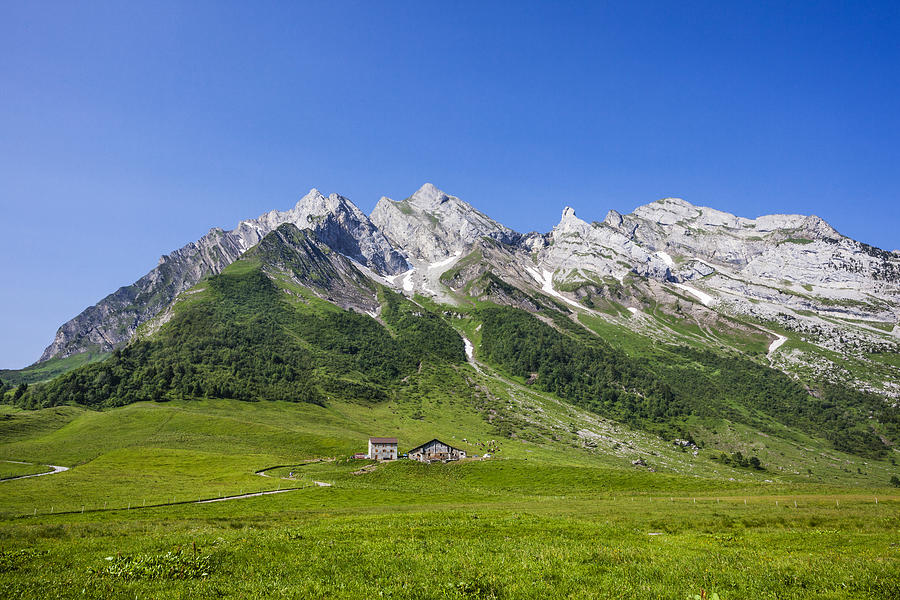 Aravis mountain range from the Col des Aravis Photograph by Manfred Gottschalk Aravis mountain range from the Col des Aravis Photograph by Manfred Gottschalk
