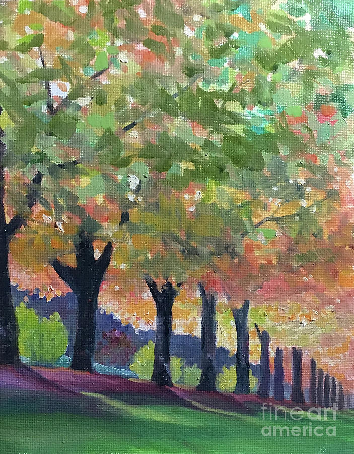 Arboretum Painting by Anne Marie Brown