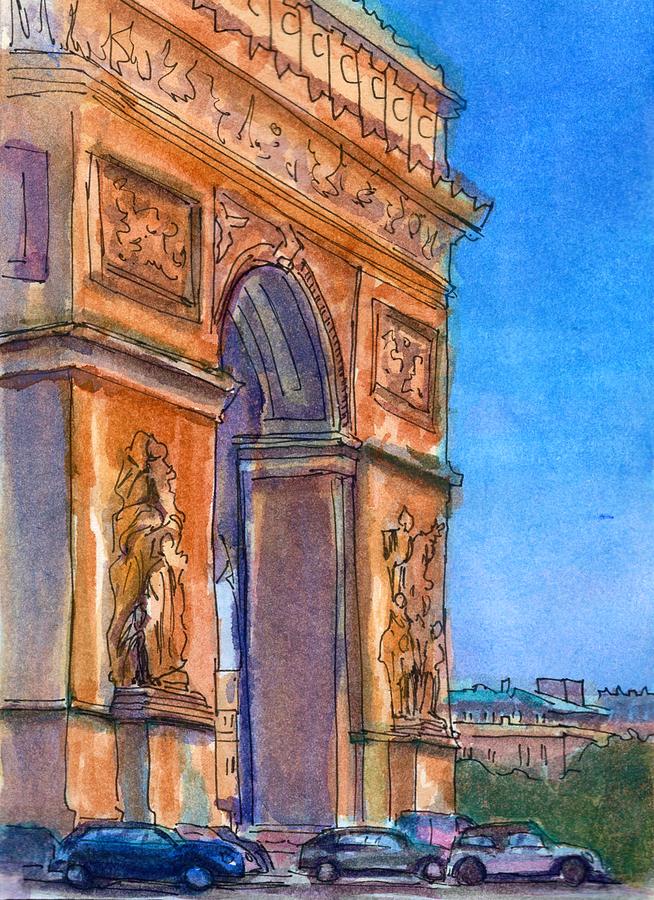 Arc De Triomphe Painting
