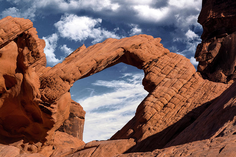 Arch Rock At Valley Of Fire Photograph