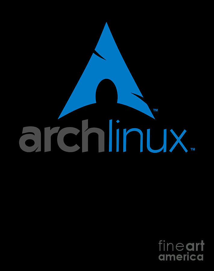 Arch Linux Logo Classic Guys Unisex Tee Logo Digital Art by Isaiah ...