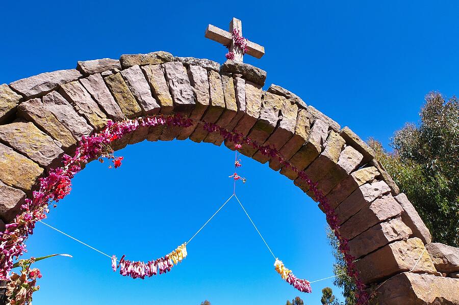 Arch of Blessings at Lake Titicaca Photograph by Travel Essayist Arch of Blessings at Lake Titicaca Photograph by Travel Essayist