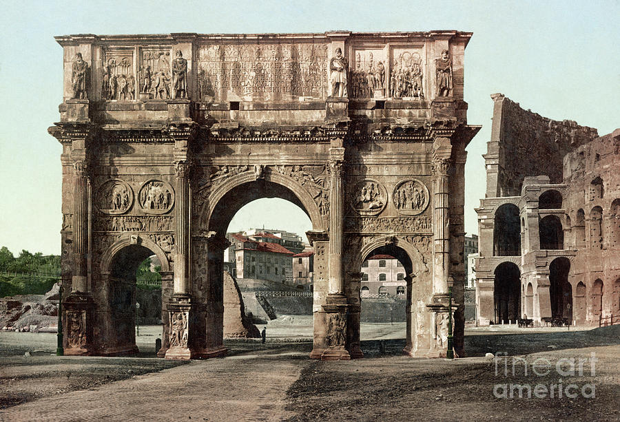 Arch of Constantine, Rome, c1898 Photograph by Granger