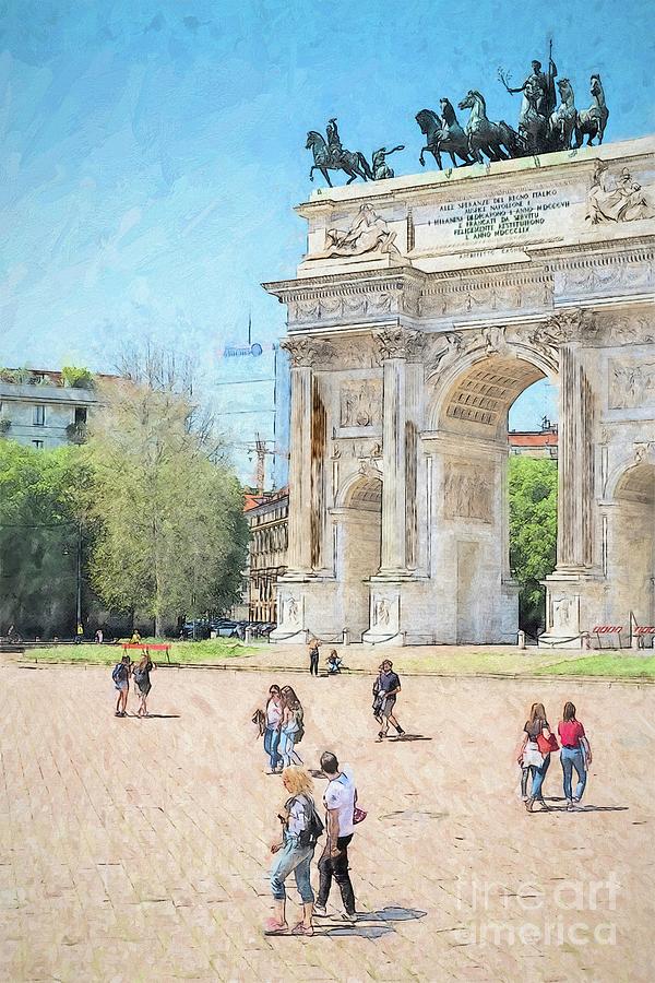 Arch Of Peace, Piazza Sempione, Milan, Italy Photograph by Philip Preston