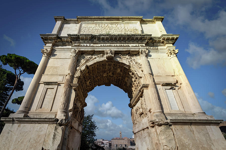 Arch of Titus Photograph by Bill Chizek