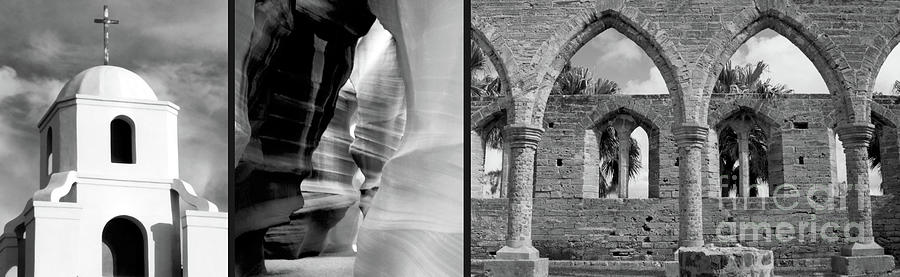 Arch Rivals Triptych Photograph by Heather Kirk