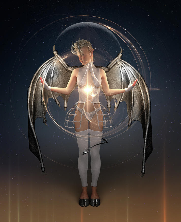 Archangel Digital Art by Alisa Williams