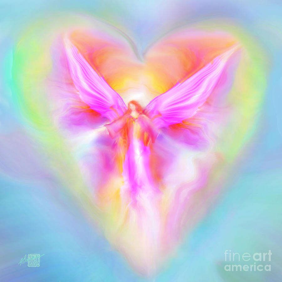 Angel Painting - Archangel Ariel by Glenyss Bourne