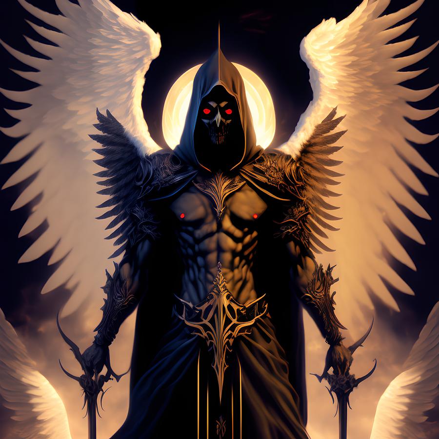 Archangel Azrael - Angel of Death and Judgment, Generative AI Il ...