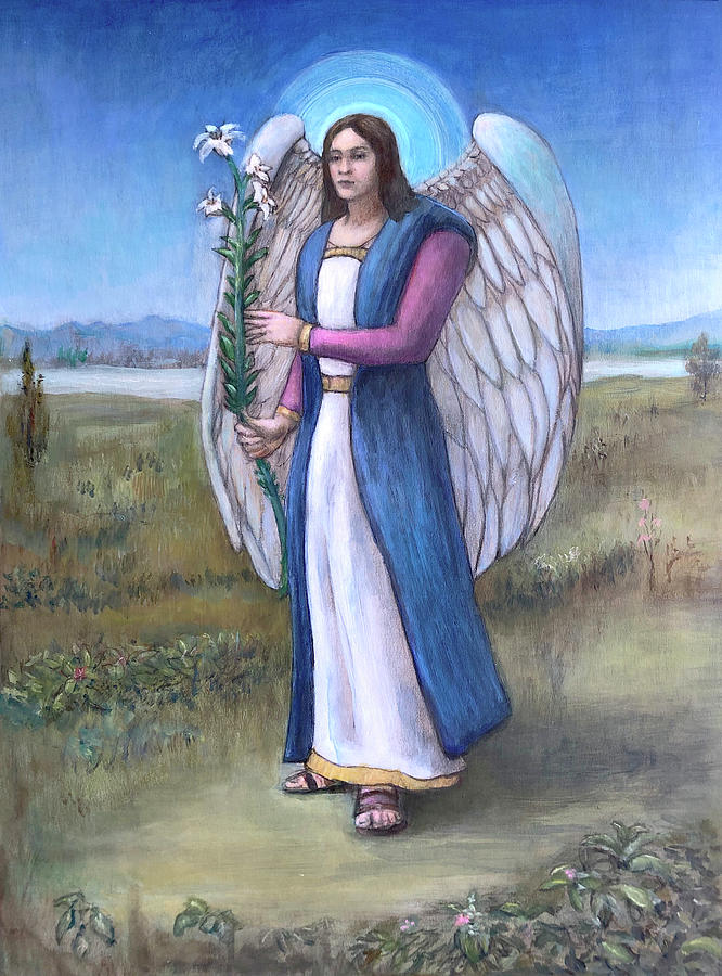 Archangel Gabriel Painting by John Morris