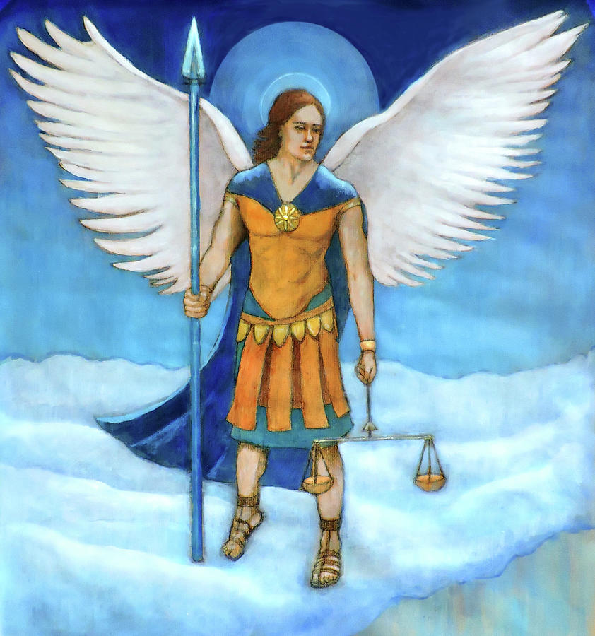 Archangel Michael Painting by John Morris