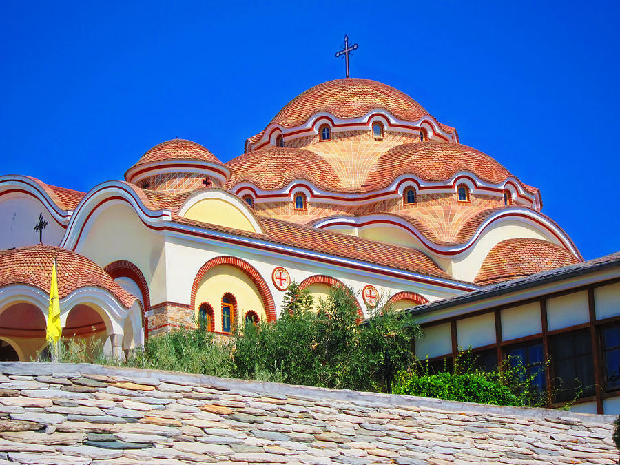 Greek Photograph - Archangel Michael Monastery by Andreas Thust