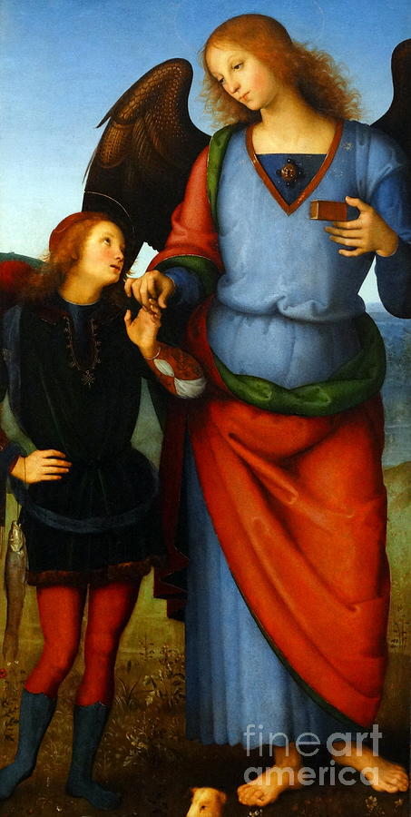 Archangel  Painting by Pietro Perugino