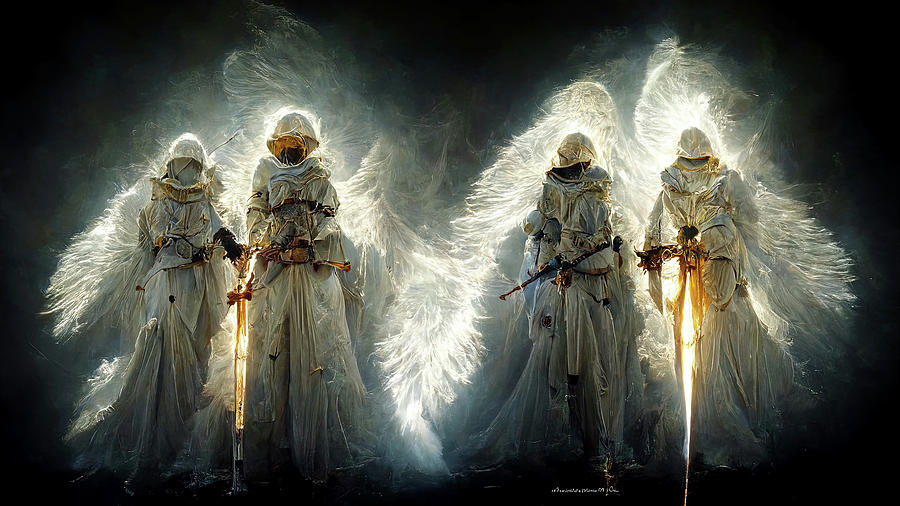 Archangels Digital Art by Ron Weathers | Pixels