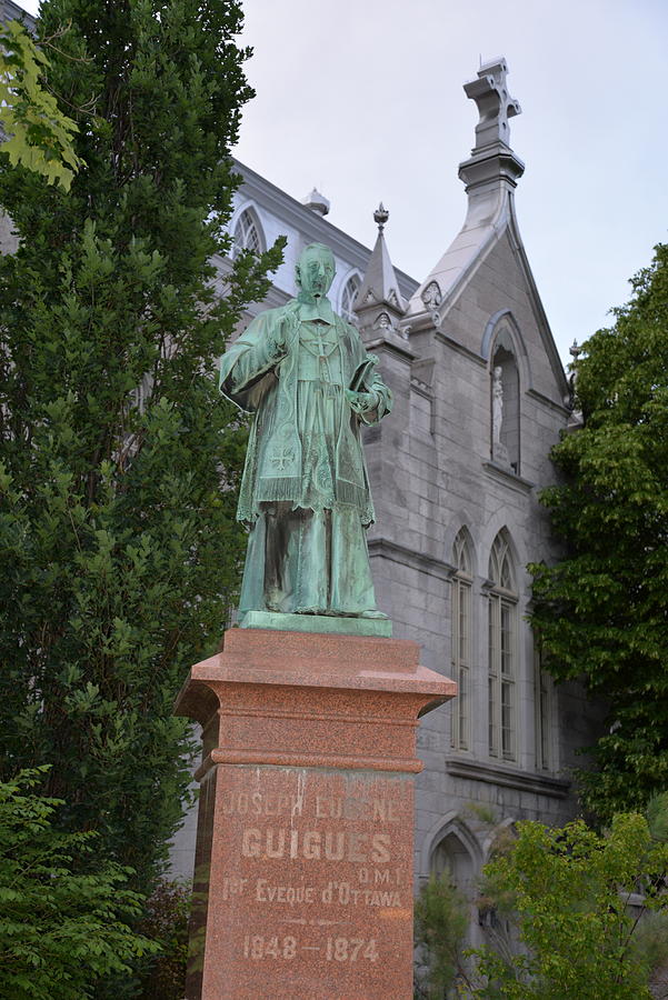 Archbishop Joseph Thomas Duhamel Statue  6 November 1841 - 5 June 1909 Photograph by James Cousineau