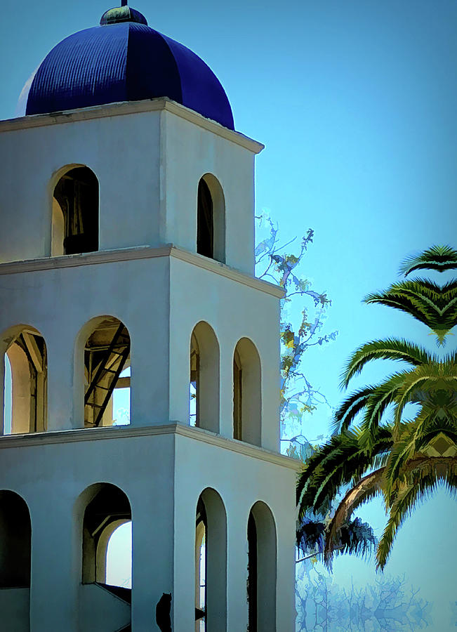 Arched Bell Tower Abstracted in San Diego Photograph by Roberta Byram