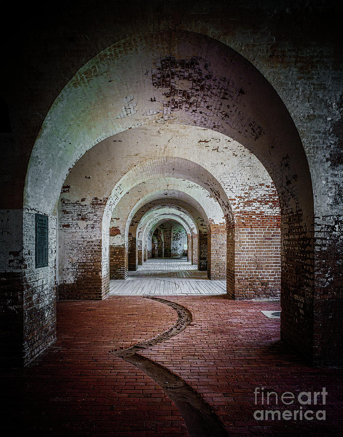 Arched Halls of Fort Pulaksi Photograph by Nick Zelinsky Jr - Pixels