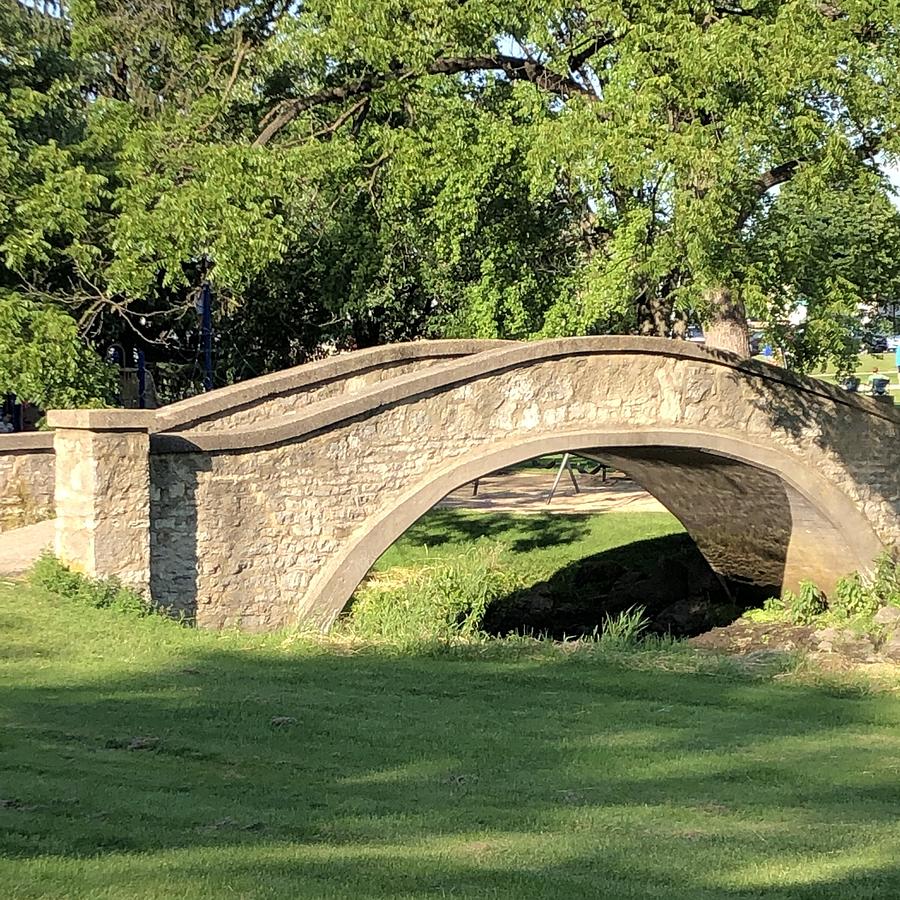 Arched Walking Bridge in Summer Photograph by Rachelle Stracke