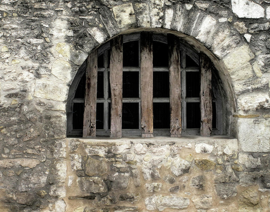 Arched Window in San Antonio Mission Photograph by David and Carol Kelly