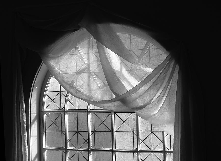 Arched Window Monochrome No 1 Photograph by Wayne King