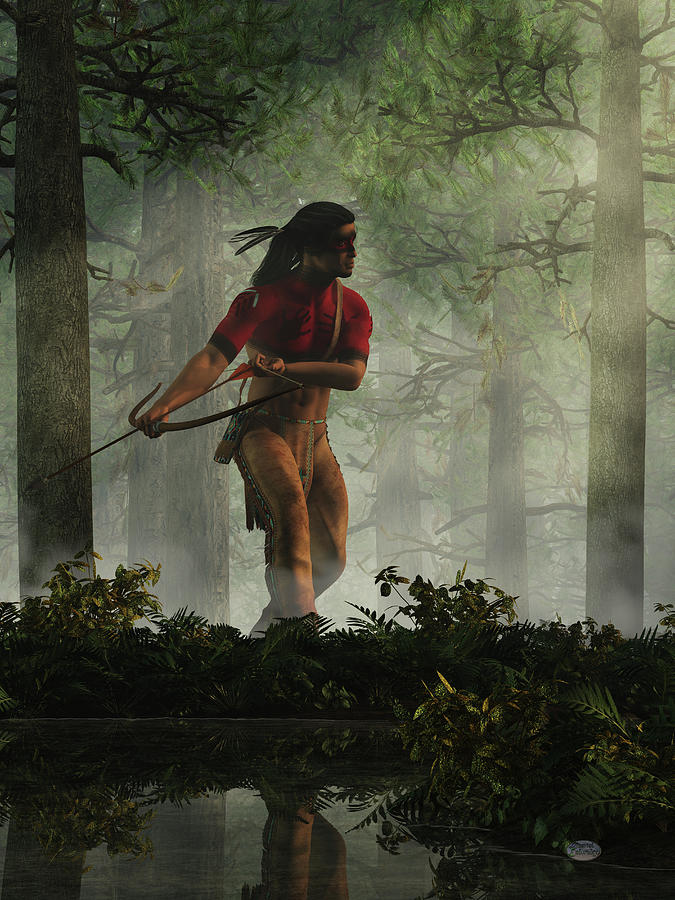 Archer in the Woods Digital Art by Daniel Eskridge