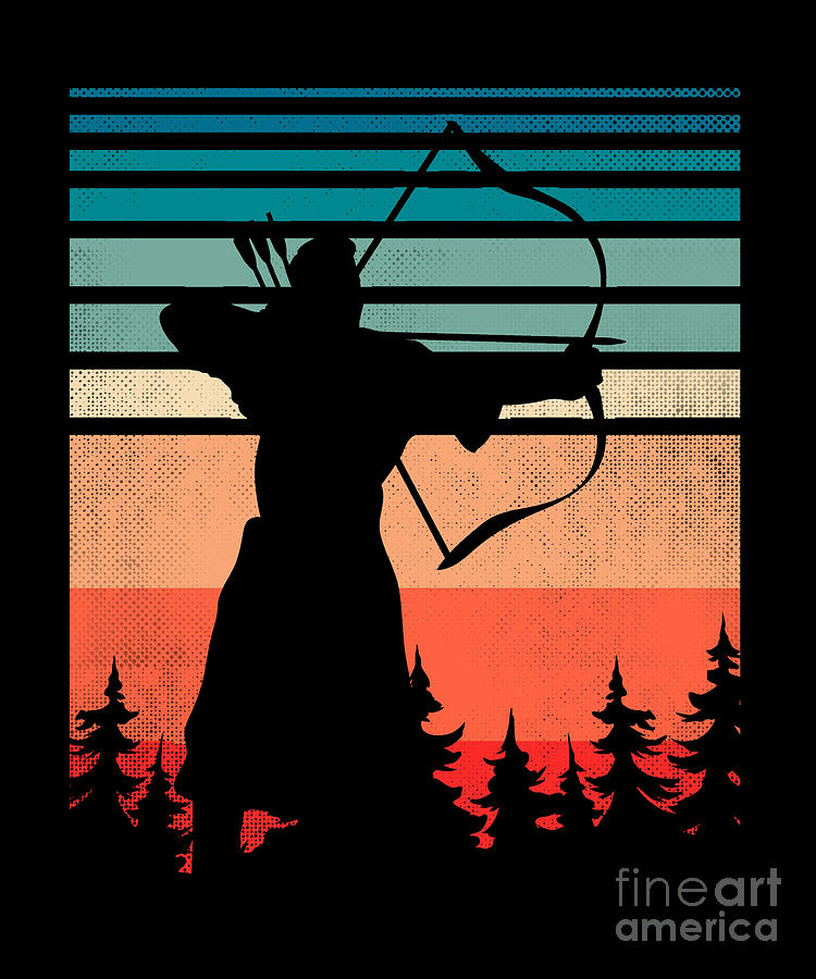 Archer with bow and arrow Digital Art by BeMi90 - Fine Art America