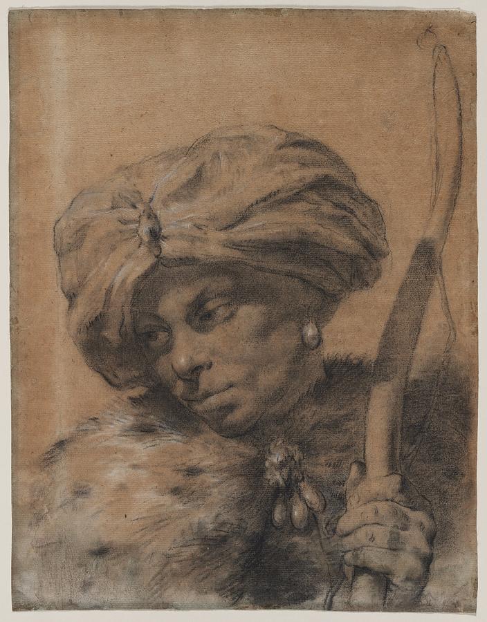 Archer With Turbaned Headdress C. 1740 Giovanni Battista Piazzetta Painting
