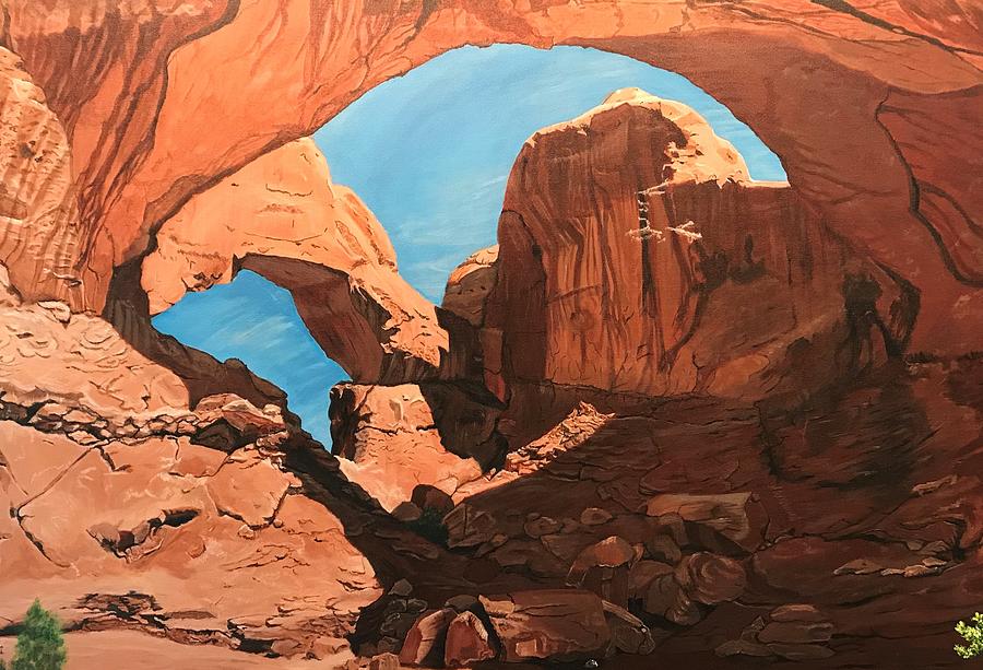 Arches National Park Painting - Arches by Boots Quimby