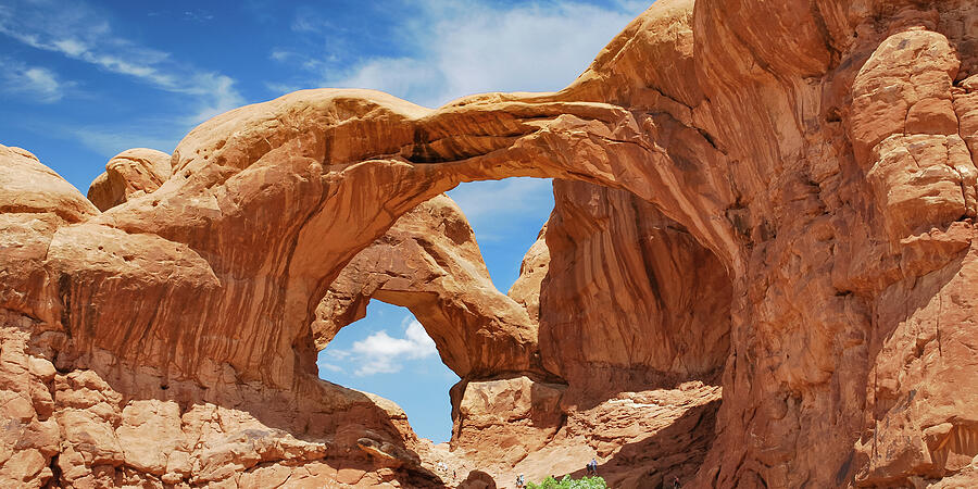 Arches National Park Photograph - Arches National Park Double Arch Panorama by Gregory Ballos