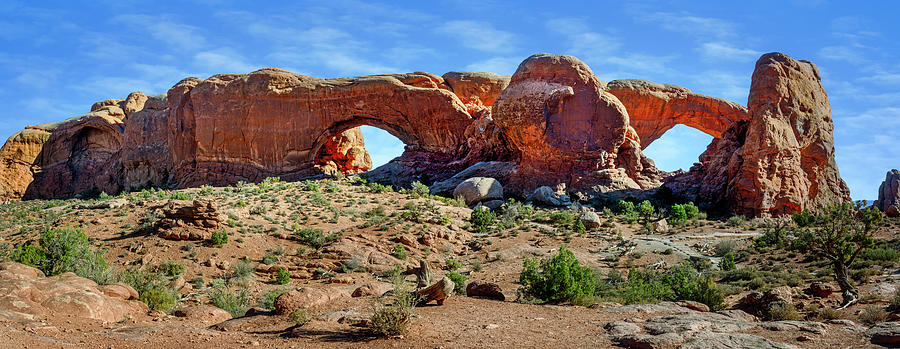 Arches National Park North And South Windows Moab Utah Photograph