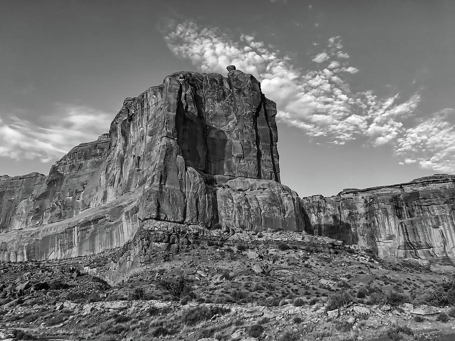 Arches NP in BW Photograph by Pam Rendall