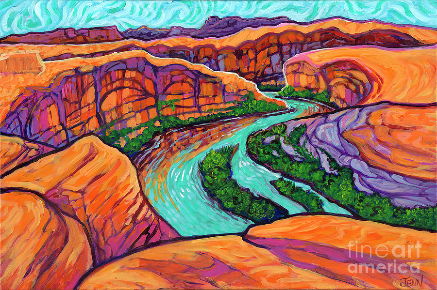 Arches Park Painting by Jenn Cunningham