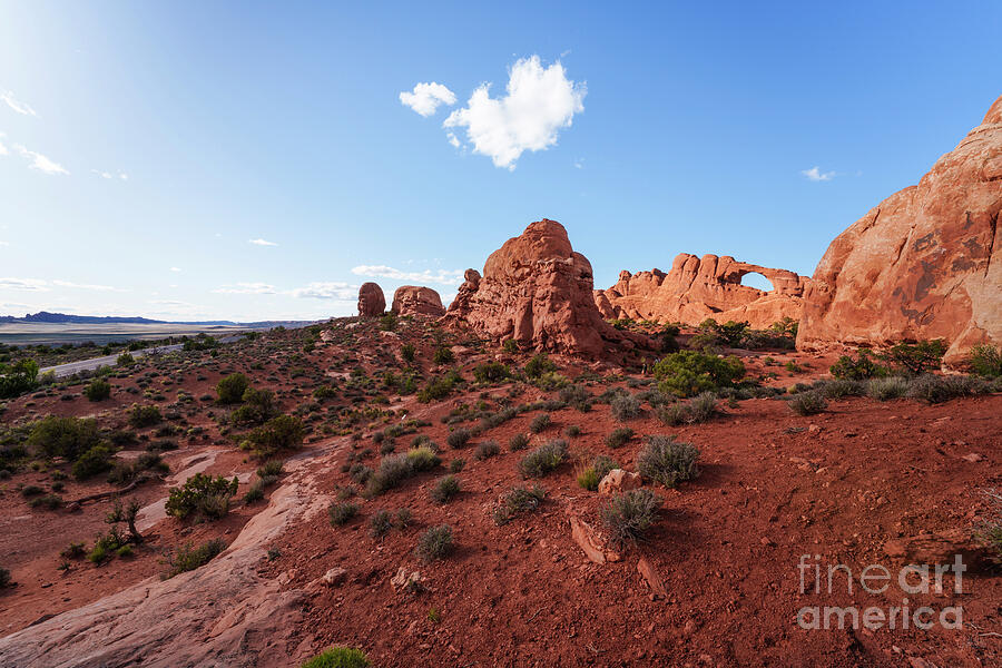 Arches Skyline Arch And Road Photograph by Jennifer White