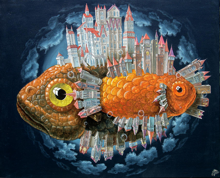 Archil-Fish Painting by Victor Molev