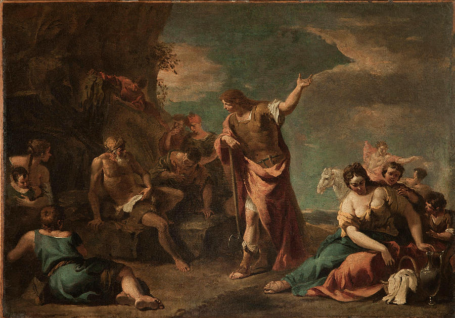 Archimedes refusal Painting by Sebastiano Ricci - Fine Art America