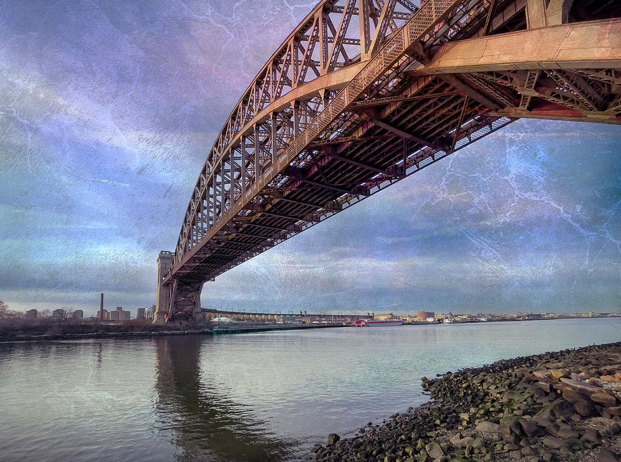 Arching over the East River Photograph by Cate Franklyn
