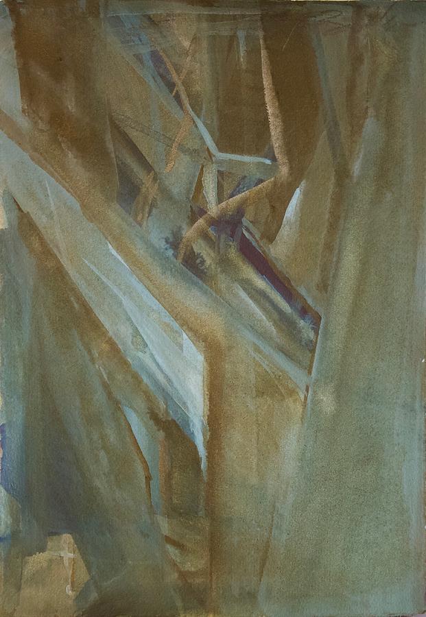 Abstract Painting - Architectonicum 2 by Noe Badillo Abstract Painting - Architectonicum 2 by Noe Badillo