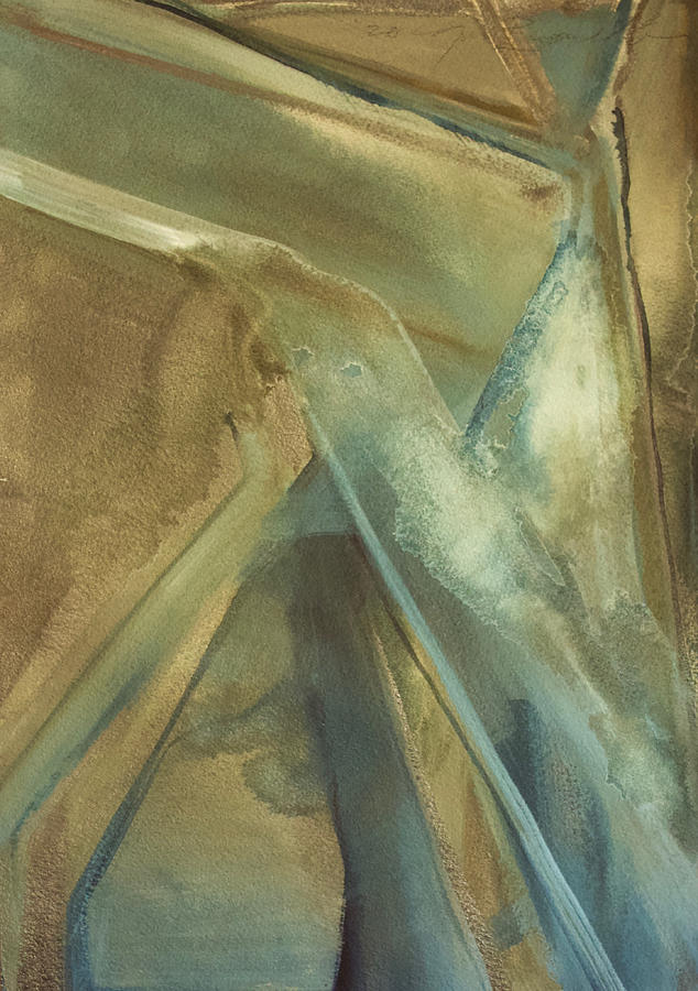 Abstract Painting - Architectonicum 4 by Noe Badillo Abstract Painting - Architectonicum 4 by Noe Badillo