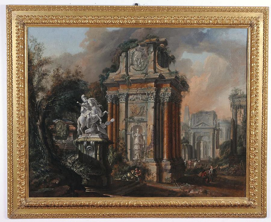 Architectural capriccio Painting by Clemente Spera | Fine Art America