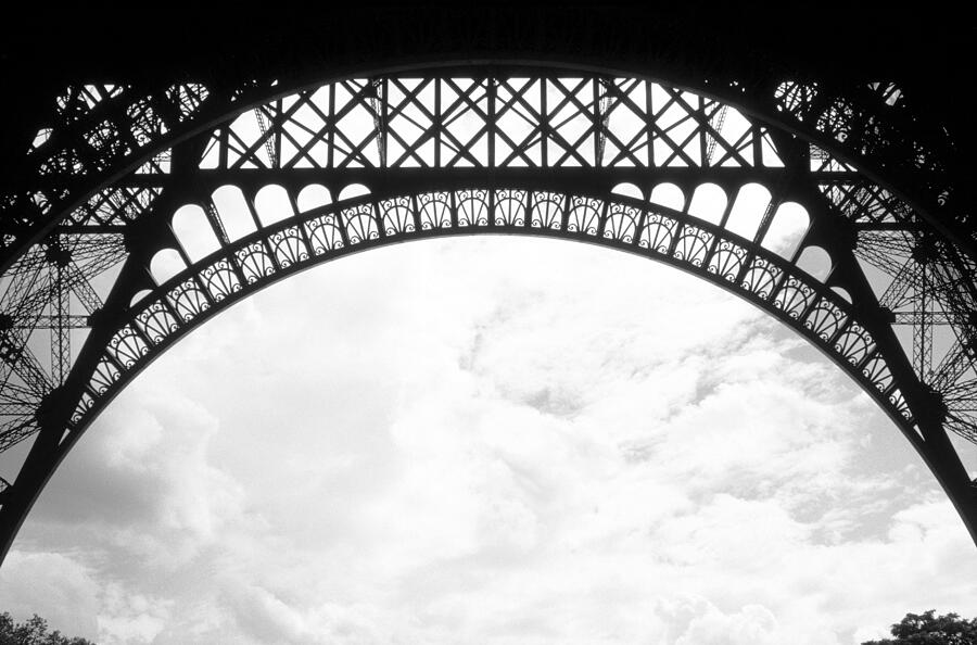 Architectural details of the Eiffel Tower, Paris Photograph by Hisham Ibrahim